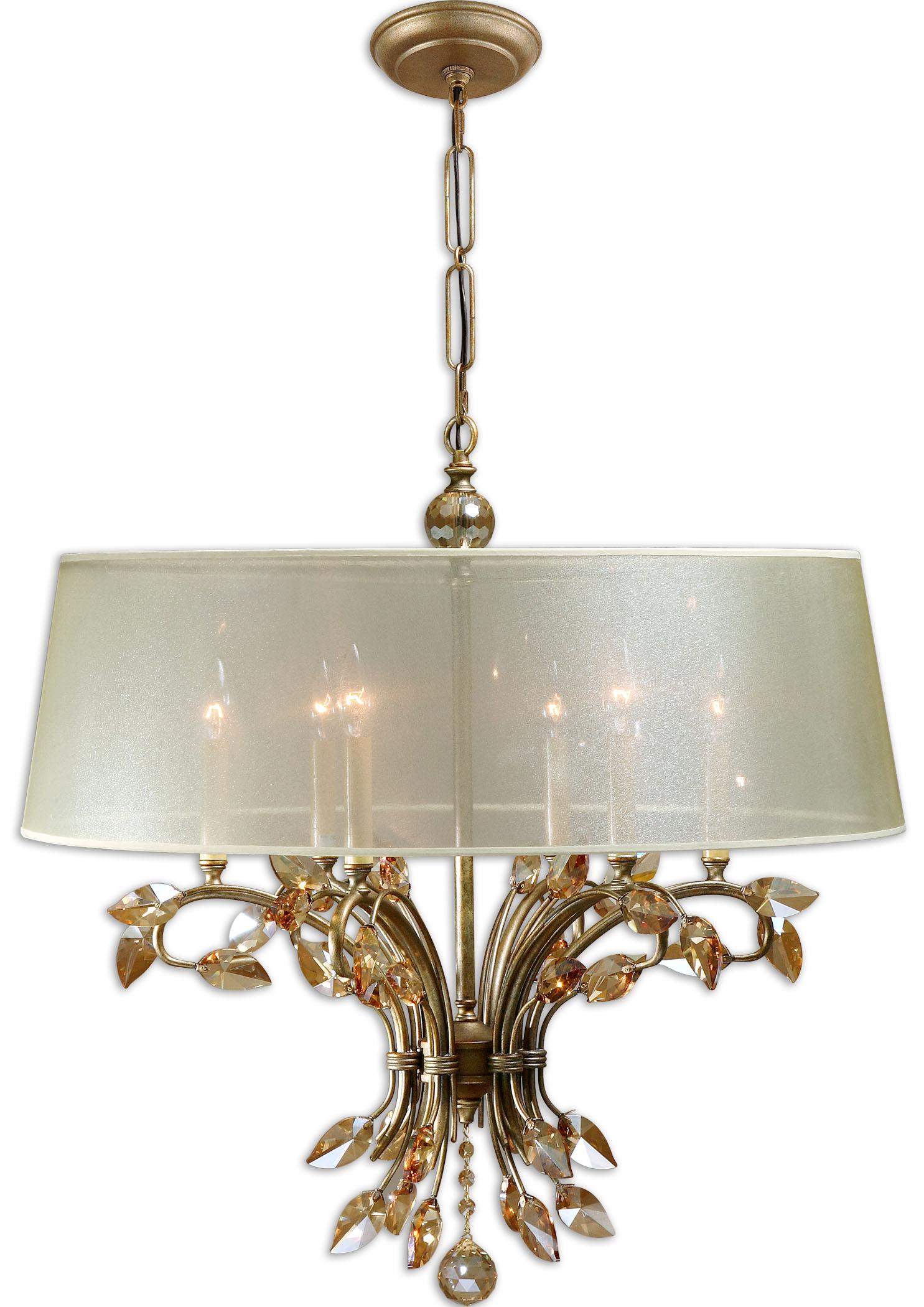 Uttermost Lighting Fixtures Chandeliers 21246 Alenya 6 Light Chandelier Mueller Furniture